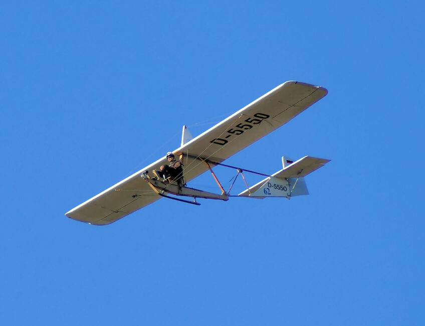 SG38 bereit zum Gummiseilstart auf der Wasserkuppe