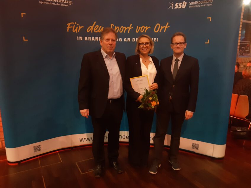 Ehrung Ines Engehlhardt auf 10. SSB-Sportgala