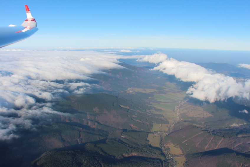 Wellenfliegen am Altvatergebirge